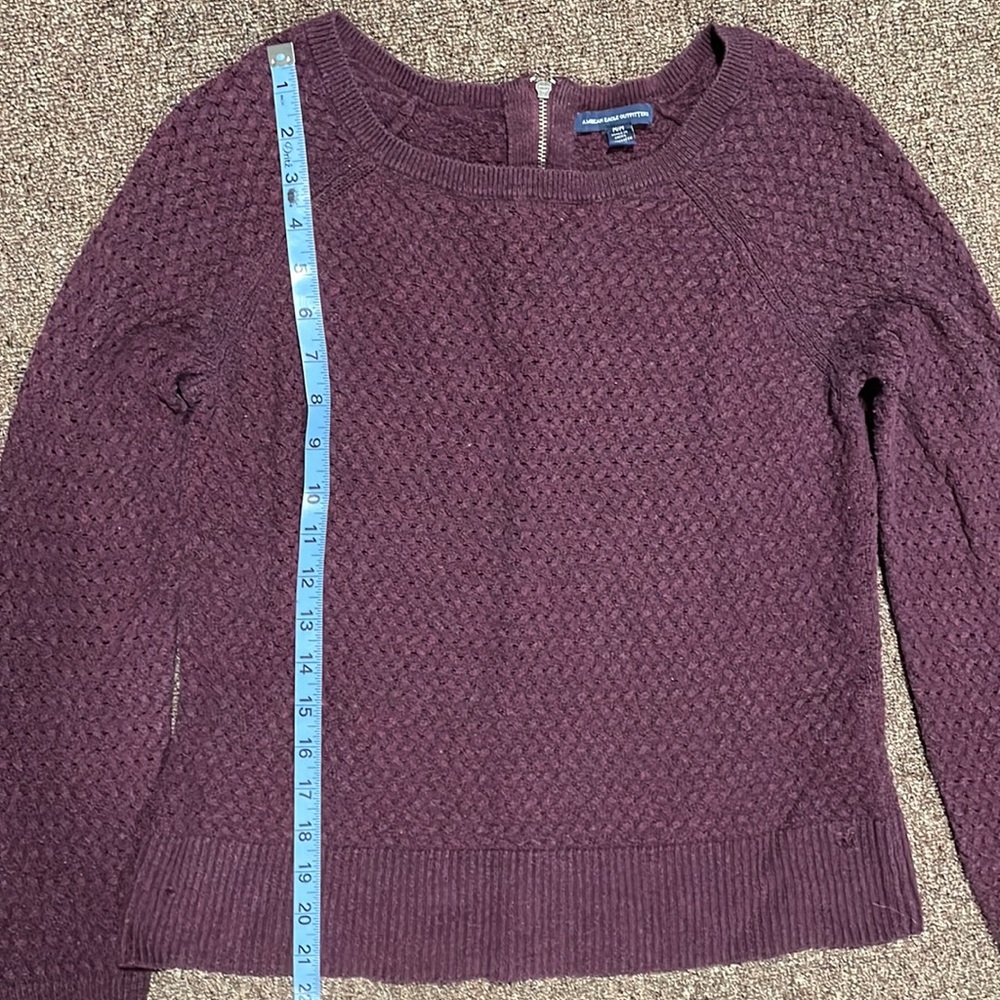 American Eagle Outfitters Knit Raglan Sweater Size M - Picture 6 of 9